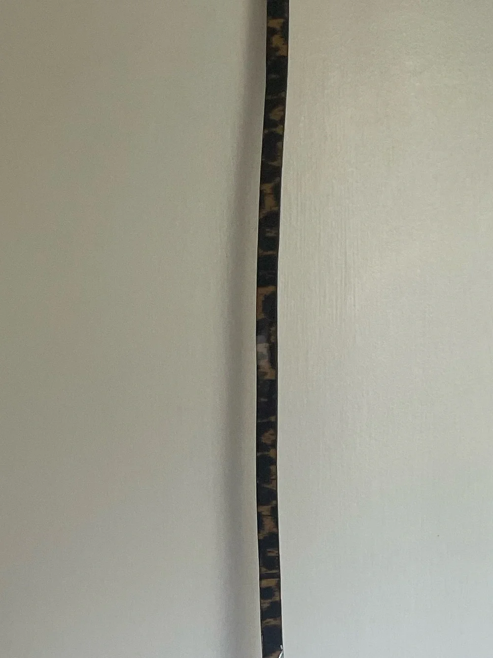 J. Crew Narrow Black and Tan Leather Belt Sz Small - Picture 5 of 5